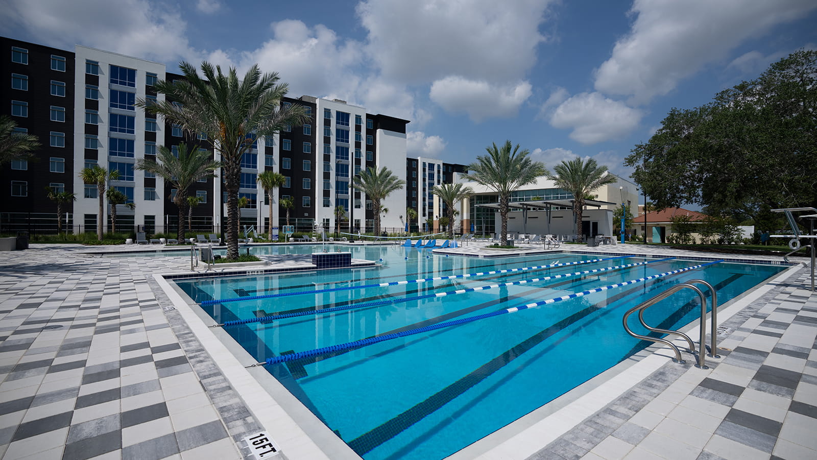 Swimming pool outside the Embry-Riddle Fitness Complex