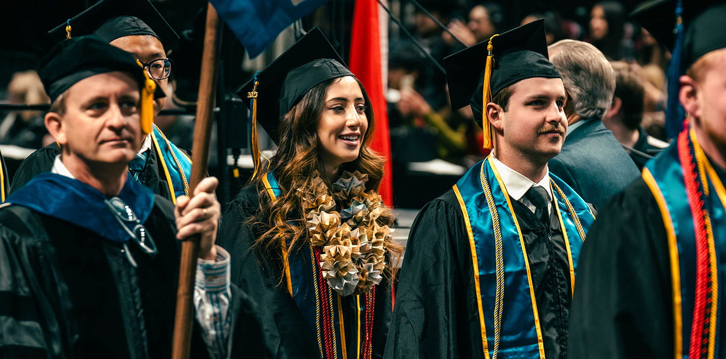 Students at Prescott graduation