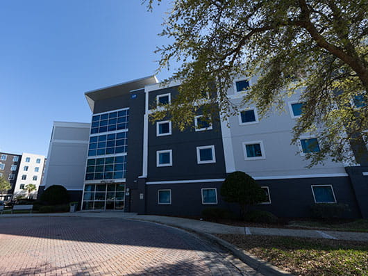 Exterior of Apollo Hall