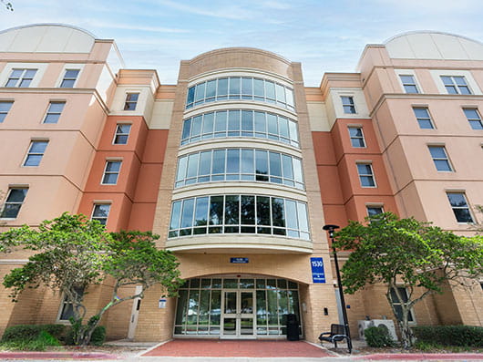 Exterior of O'Connor Hall and Stimpson Hall