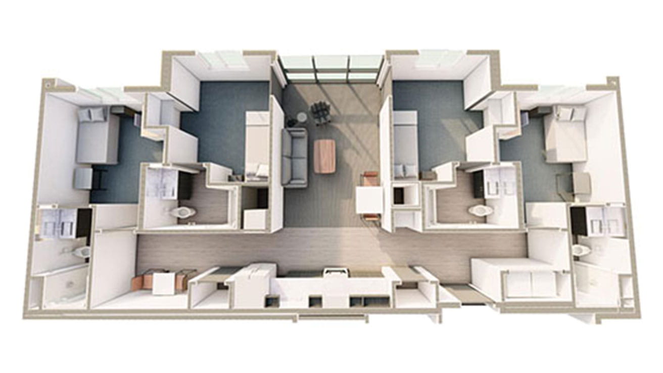 Residence Hall 3 Floor Plan