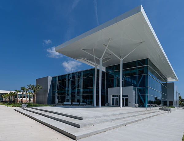 Exterior of the Eagle Fitness Center