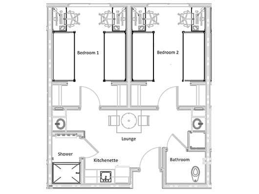 Thumb Butte Complex Suites floor plan