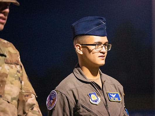 Daytona Beach Air Force ROTC recruit
