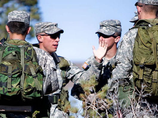 Prescott Army ROTC recruits
