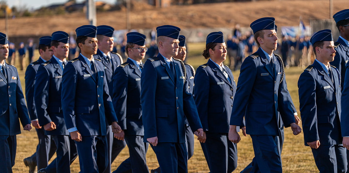 Air Force ROTC students on Prescott campus