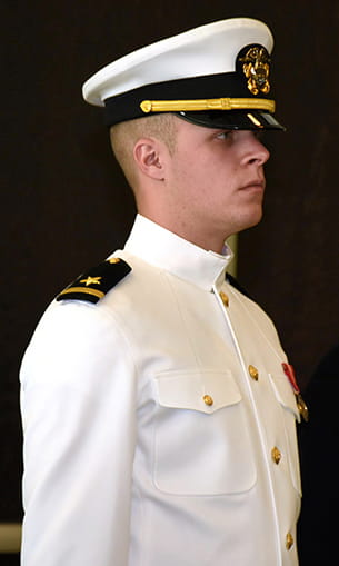Daytona Beach Navy ROTC recruit