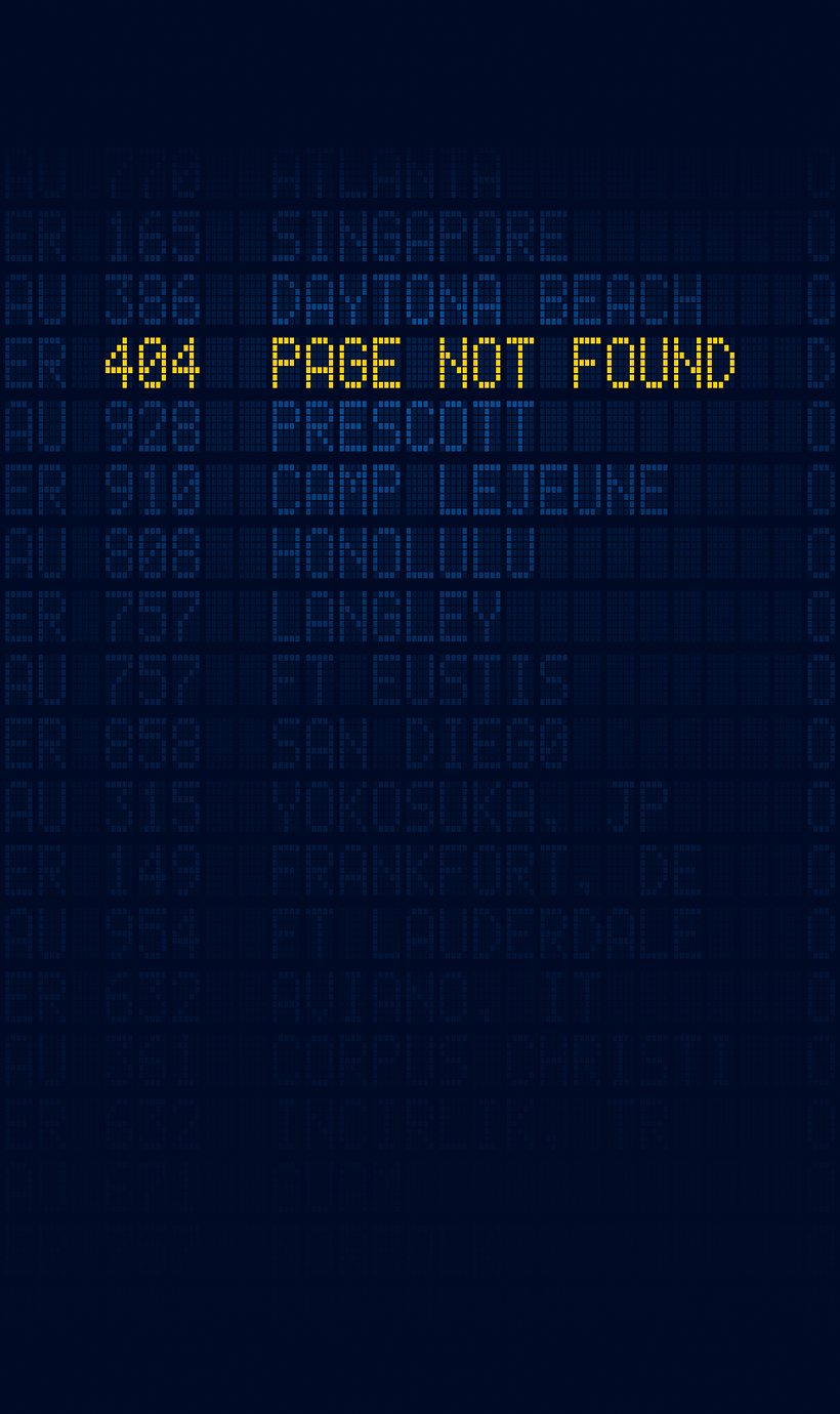 Error four zero four: Page not found.