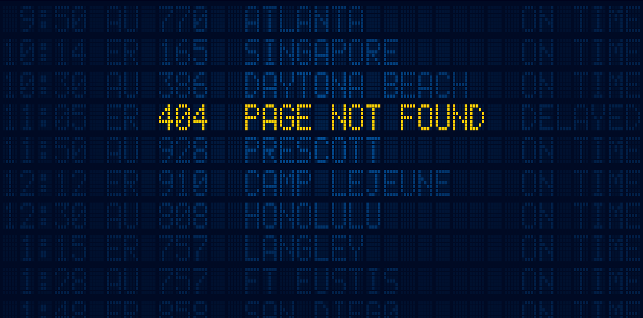Error four zero four: Page not found.