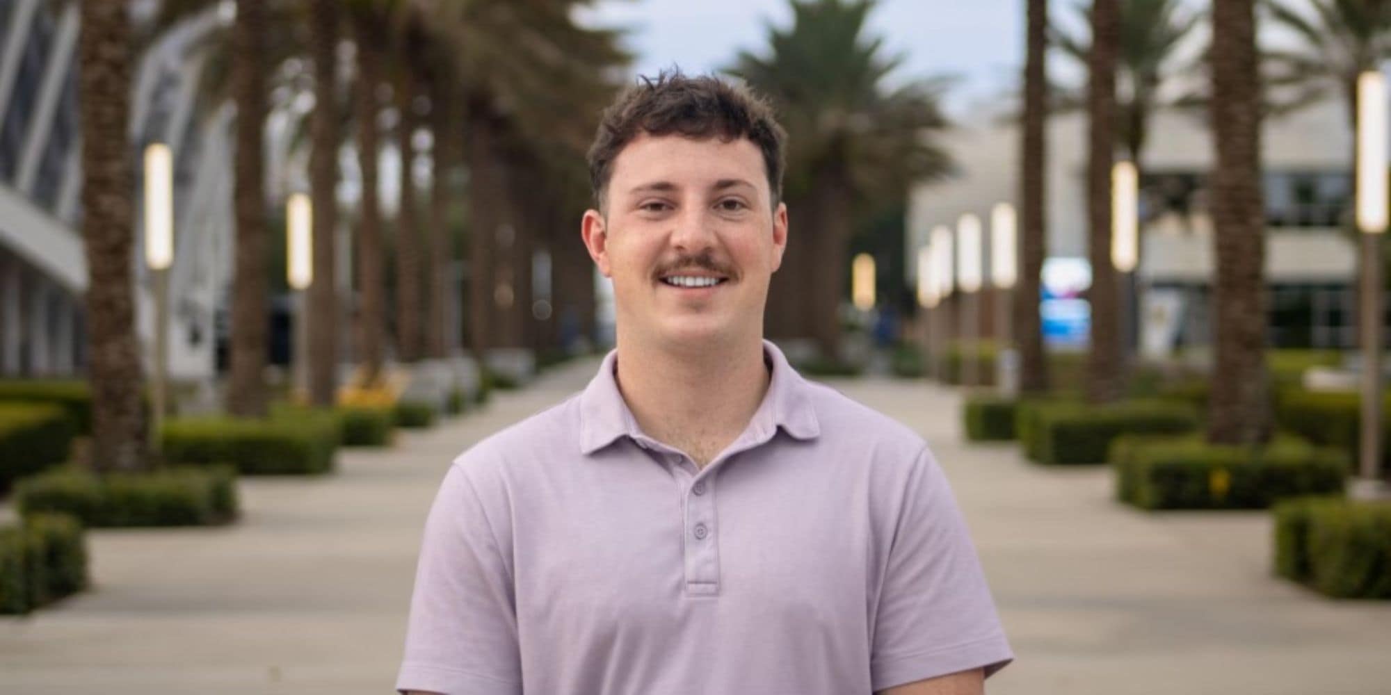 Cameron Archibald, shown here on the Daytona Beach Campus, has accepted a full-time job with Phantom Works at The Boeing Co. (Photo: Cameron Archibald)