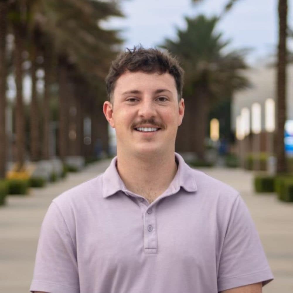 Cameron Archibald, shown here on the Daytona Beach Campus, has accepted a full-time job with Phantom Works at The Boeing Co. (Photo: Cameron Archibald)