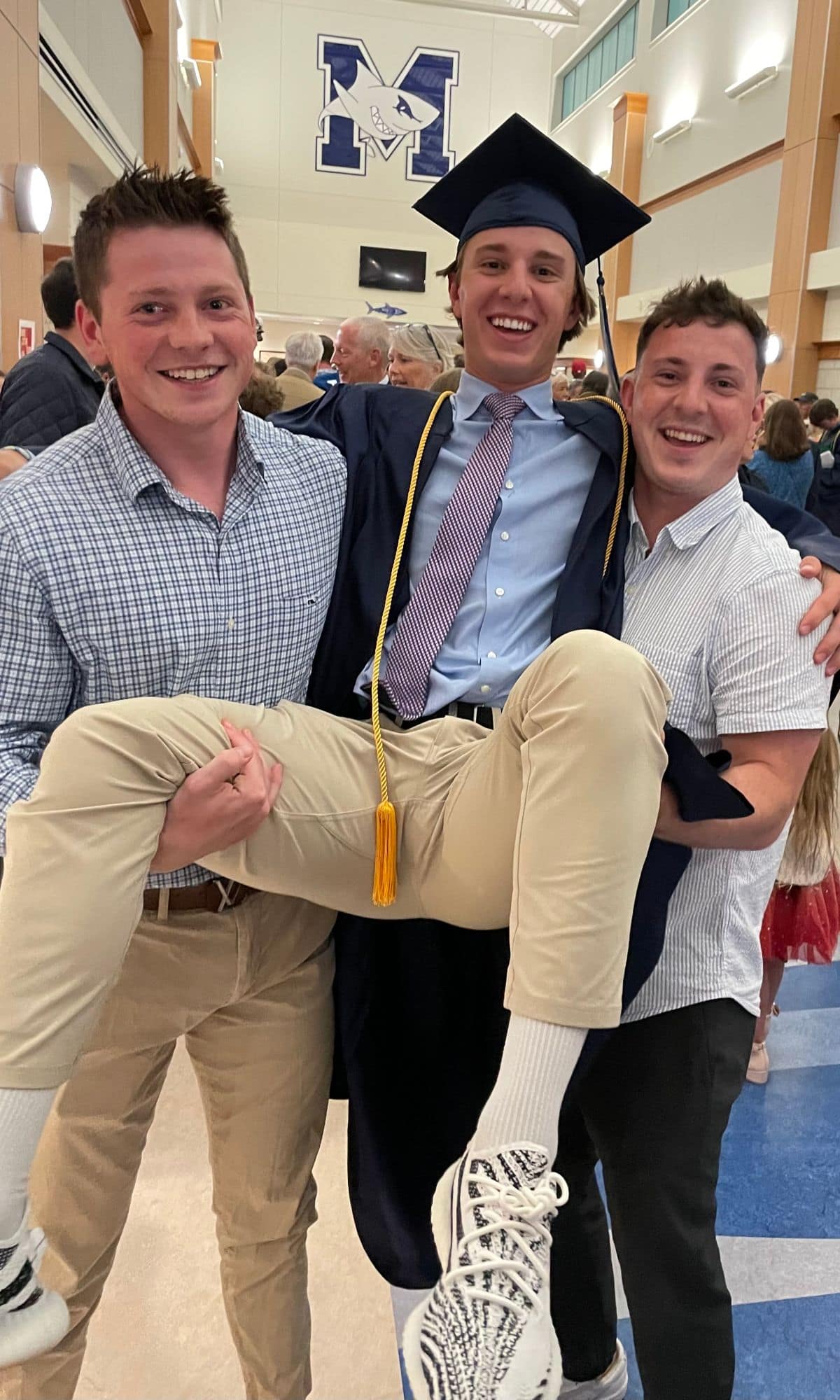The Archibald brothers, Jack, Wyatt and Cameron, celebrate Wyatt’s high school graduation and his plan to join them at Embry-Riddle. (Photo: Cameron Archibald)