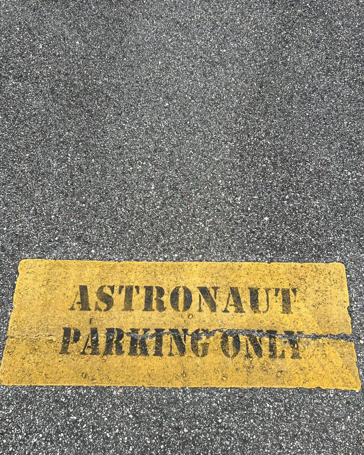 A look at the parking space Aerospace Engineering student Connor Arnold wants to use one day. (Photo: Connor Arnold)