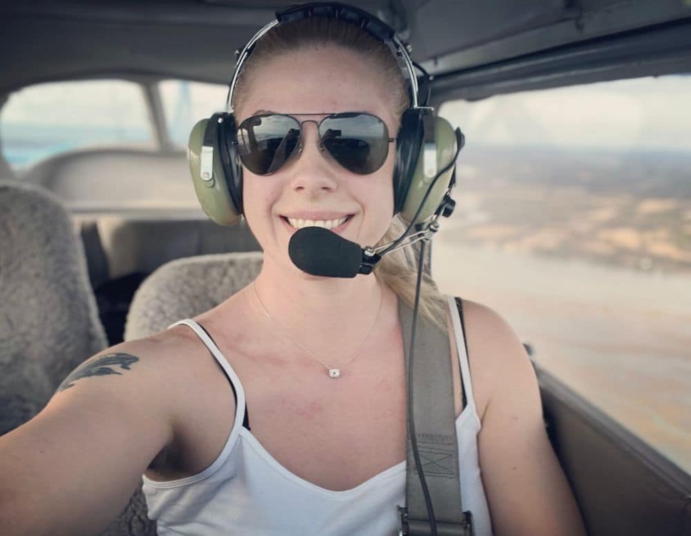 Worldwide student April Bedunah gets in some flying between work, school and her internship with the U.S. Congress. (Photo: April Bedunah)