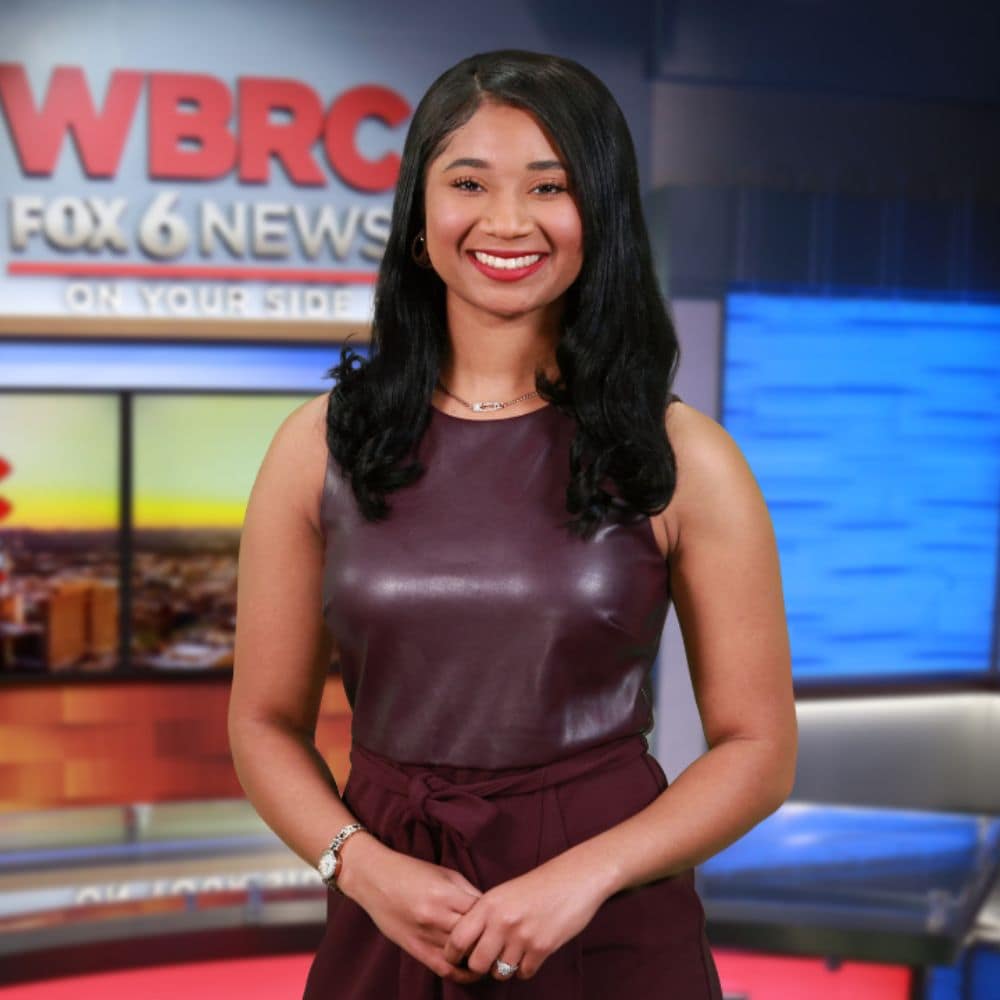 Tonia Brown, shown here on the set of WBRC Fox 6 News, got her start in meteorology thanks to a Dual Enrollment class at Embry-Riddle.