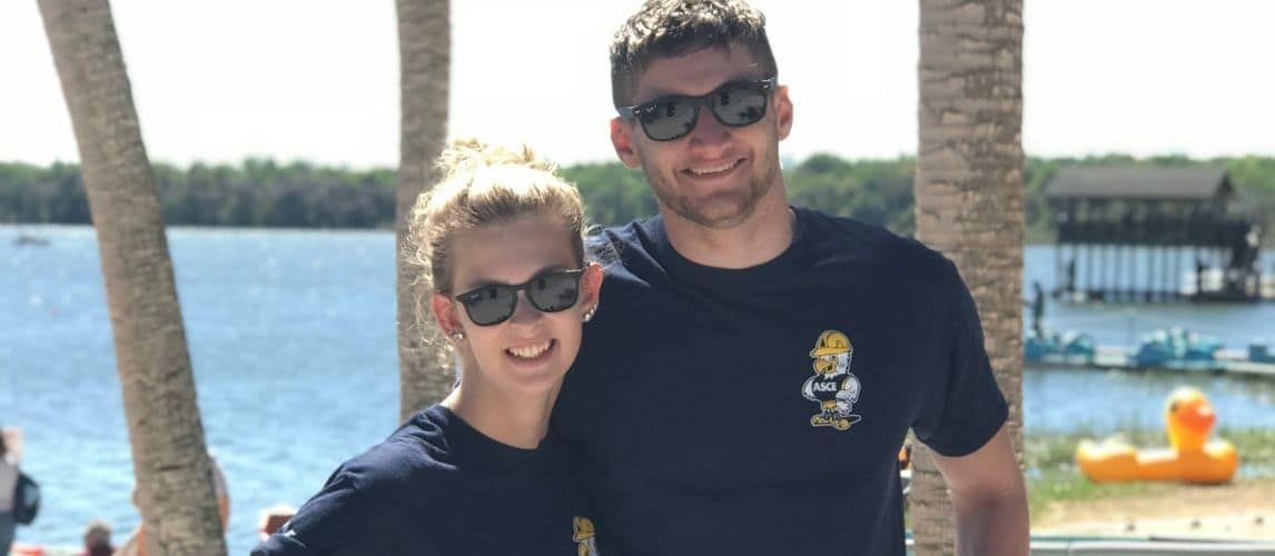 Both members of the Embry-Riddle chapter of the American Society of Civil Engineers (ASCE), Chris and Emily attended the conference in 2018.