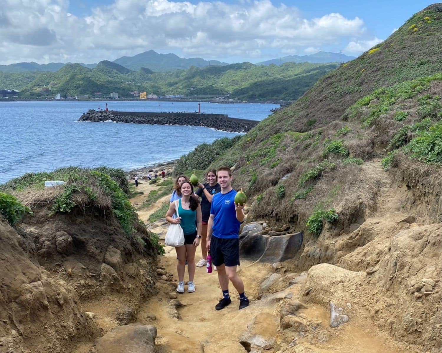 During a weekend trip to Taipei, my classmates and I visited this rocky area to see Elephant Rock and the ocean. (Photo: Alix Craft)