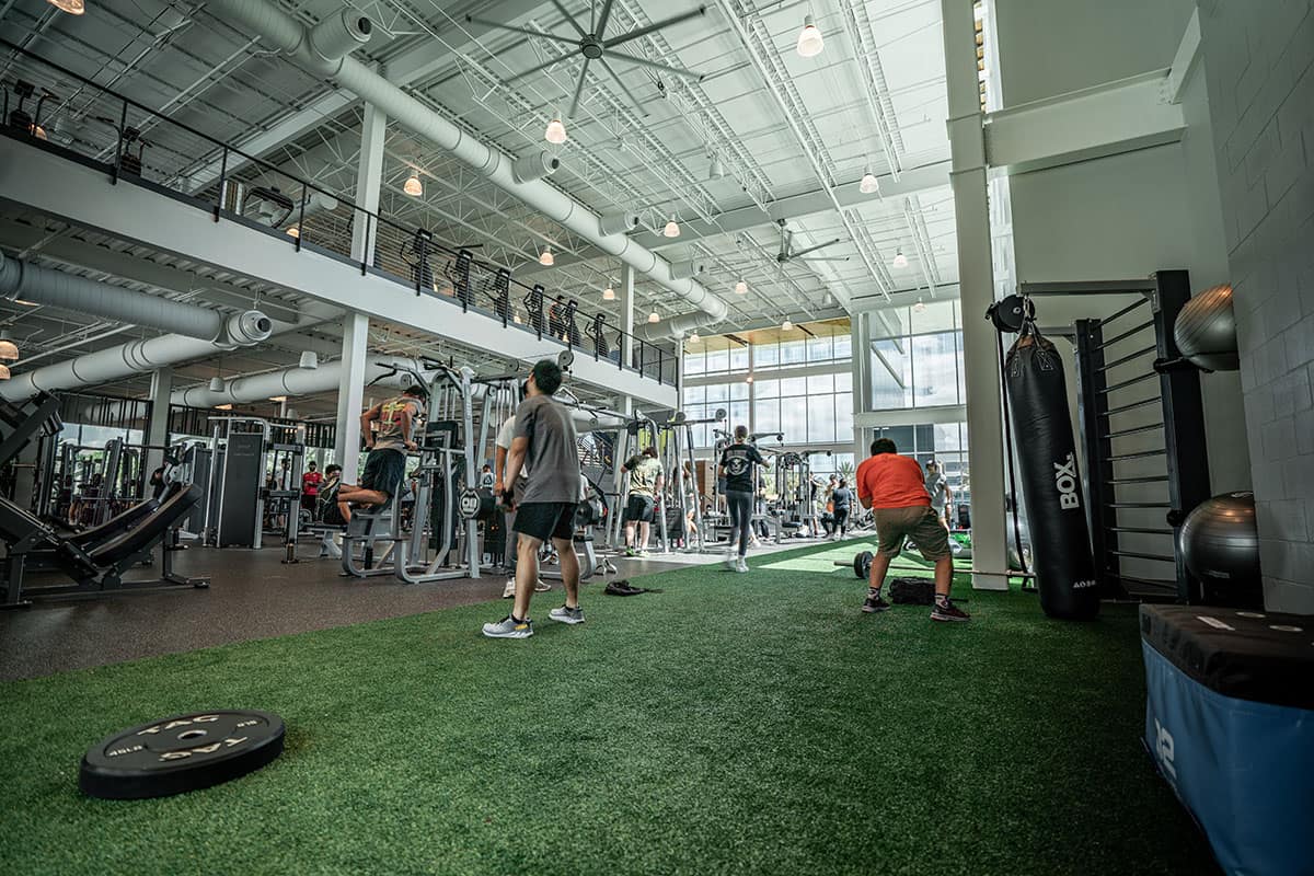Students enjoy the Eagle Fitness Center. (Photo: Embry-Riddle / Joey Harrison)