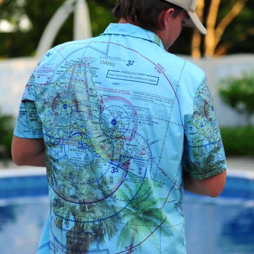 A closer look at a Pilot Quarters brand shirt. (Photo: Jordan Garypie)