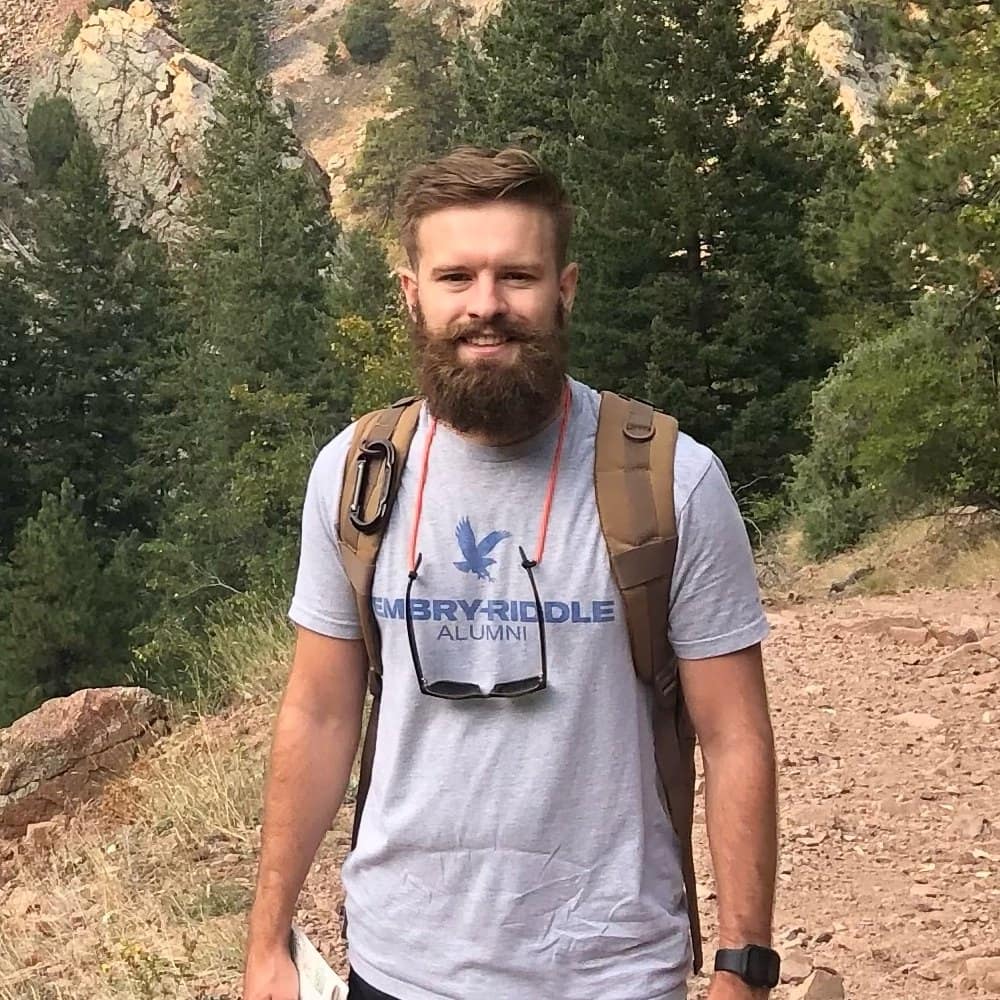 Worldwide alumnus and student Ryan Harper enjoys hiking outdoors when not working on his third degree from Embry-Riddle.