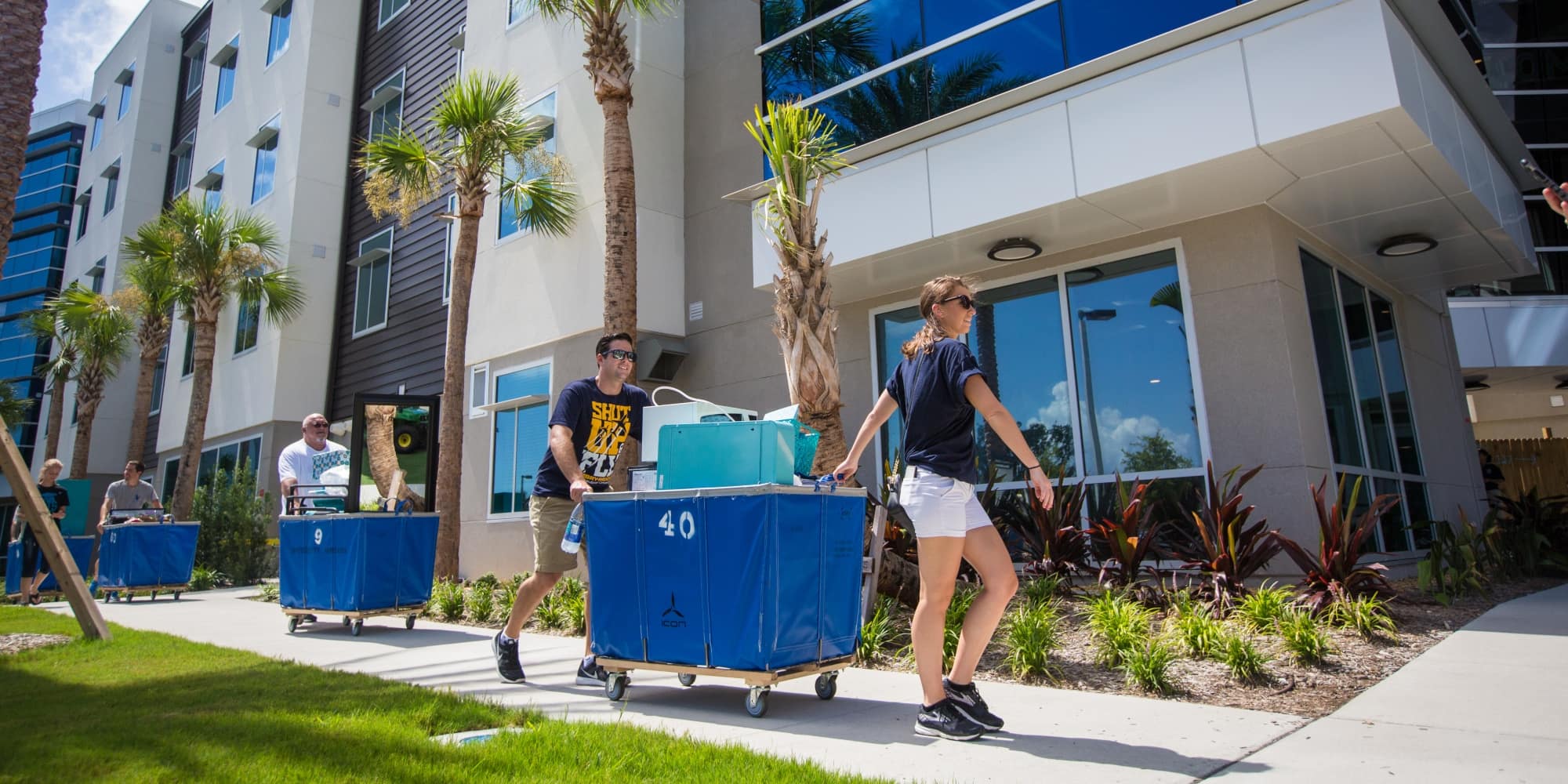 Ready to move in? Residence halls are where you’ll make lifelong connections, enjoy state-of-the-art lounges and facilities and so much more. (Photo: David Massey)