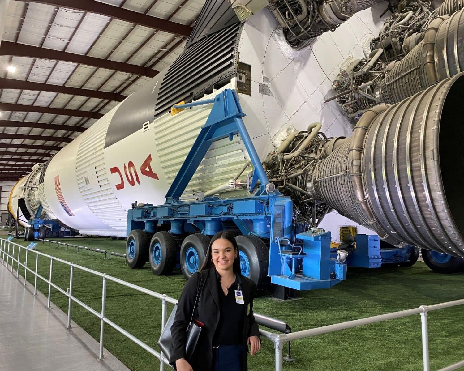 Isabella Novo ('23) at NASA, where she works on the life support system for the International Space Station. (Photo: NASA / Isabella Novo)