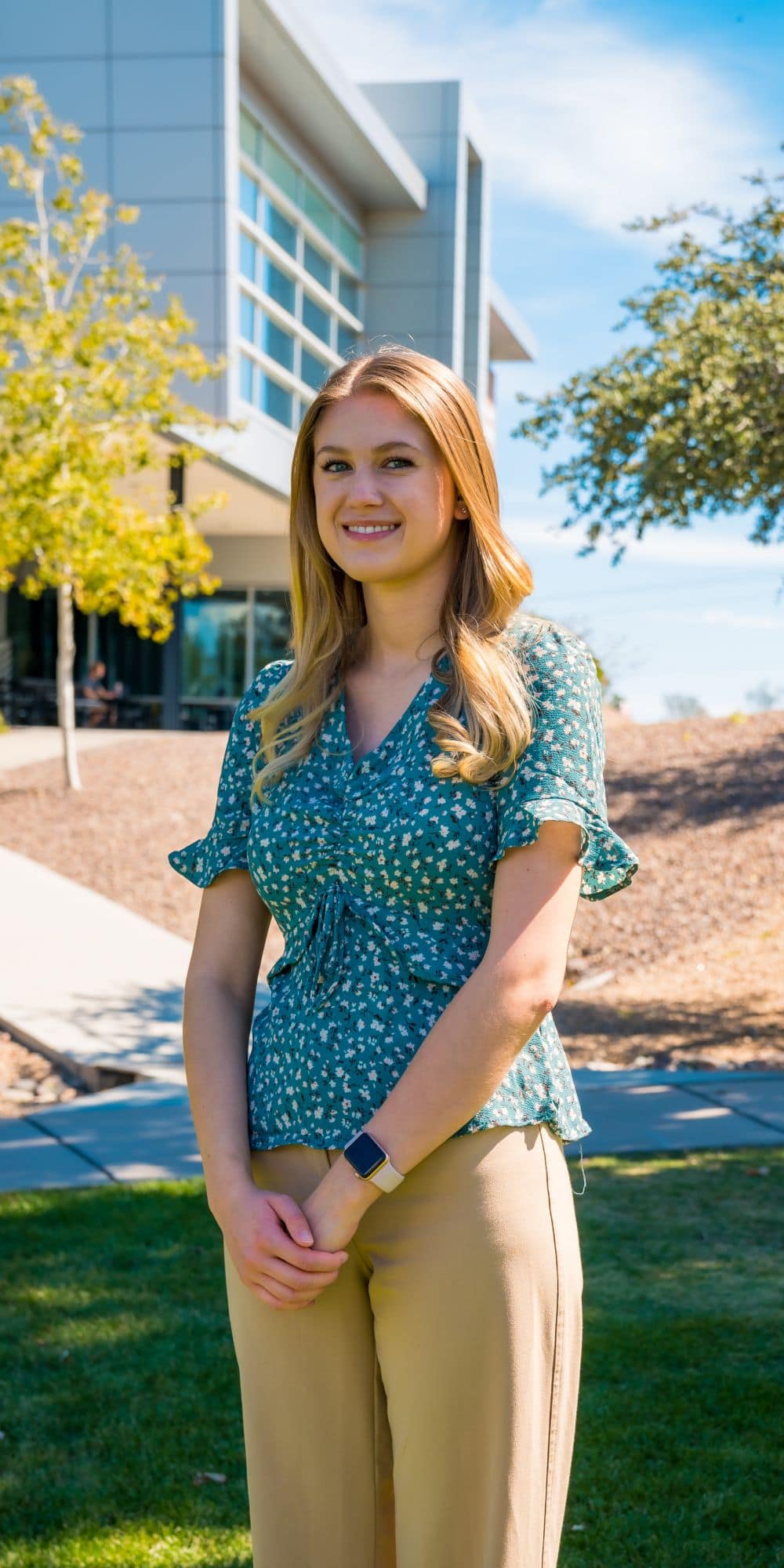 Space Physics student Clarissa Pavao at the Prescott, Arizona campus. (Photo: Embry-Riddle / Connor McShane) 