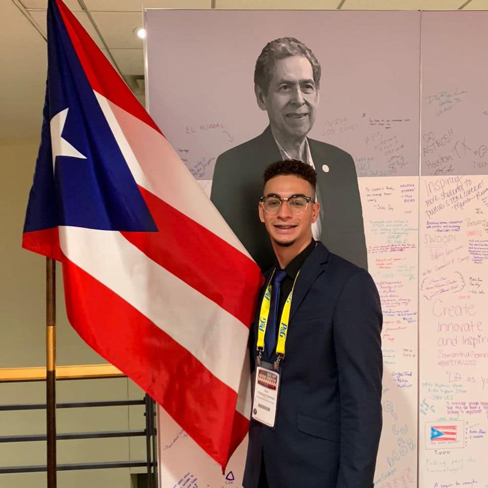 Rodriguez at the 2022 Society of Hispanic Professional Engineers (SHPE) national convention in Charlotte, NC. (Photo: Elliot Rodriguez)