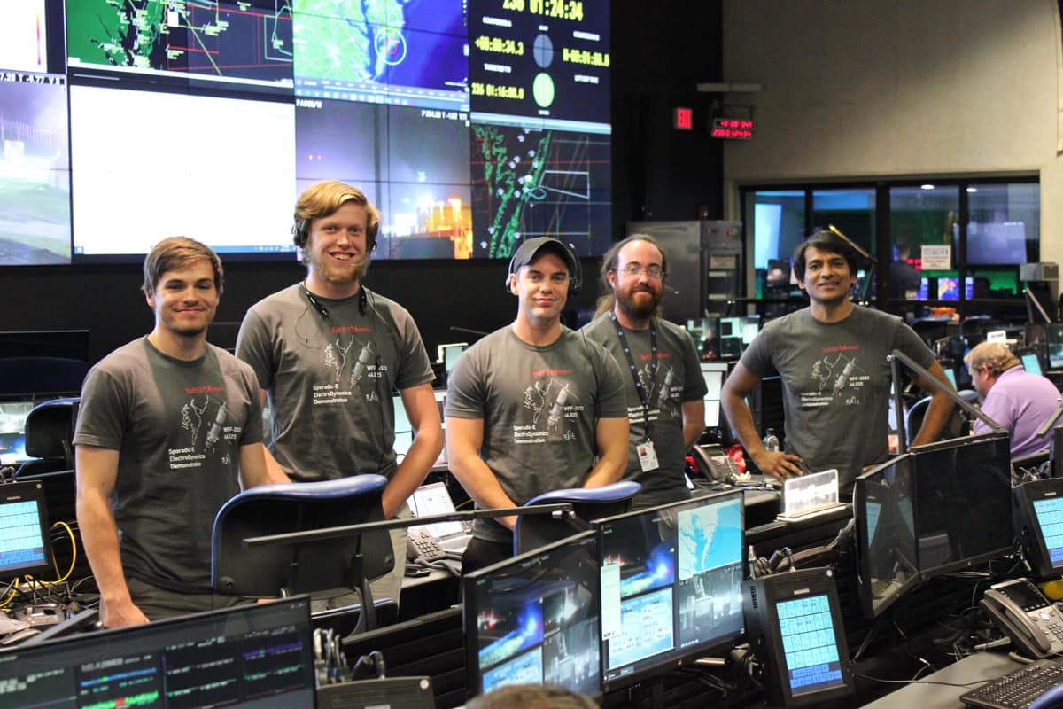 SAIL Director Dr. Aroh Barjatya (far right) with the team at the NASA Wallops Flight Facility in Virginia.
