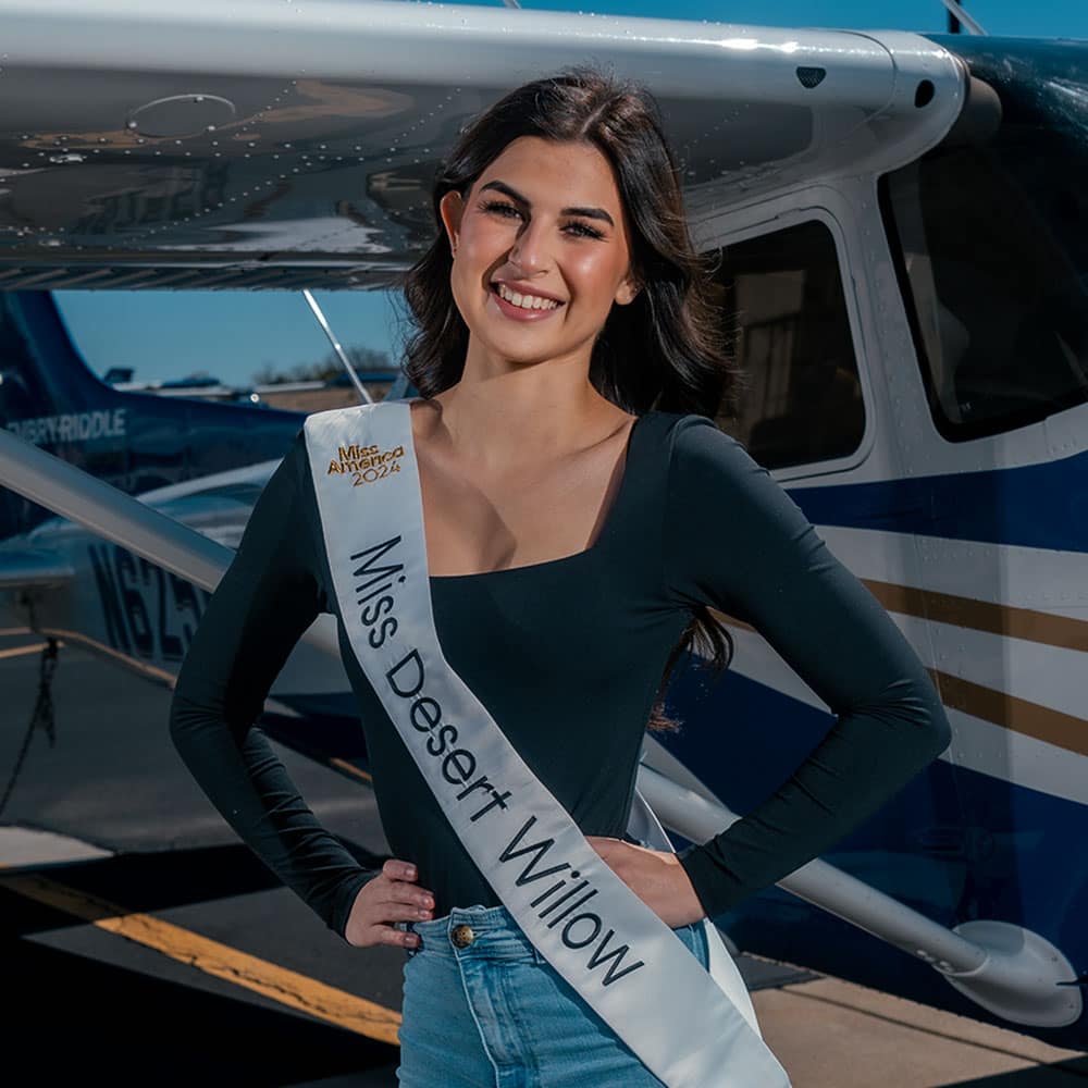 Success Follows Aspiring Aviator and Pageant Contestant from One Runway to Another