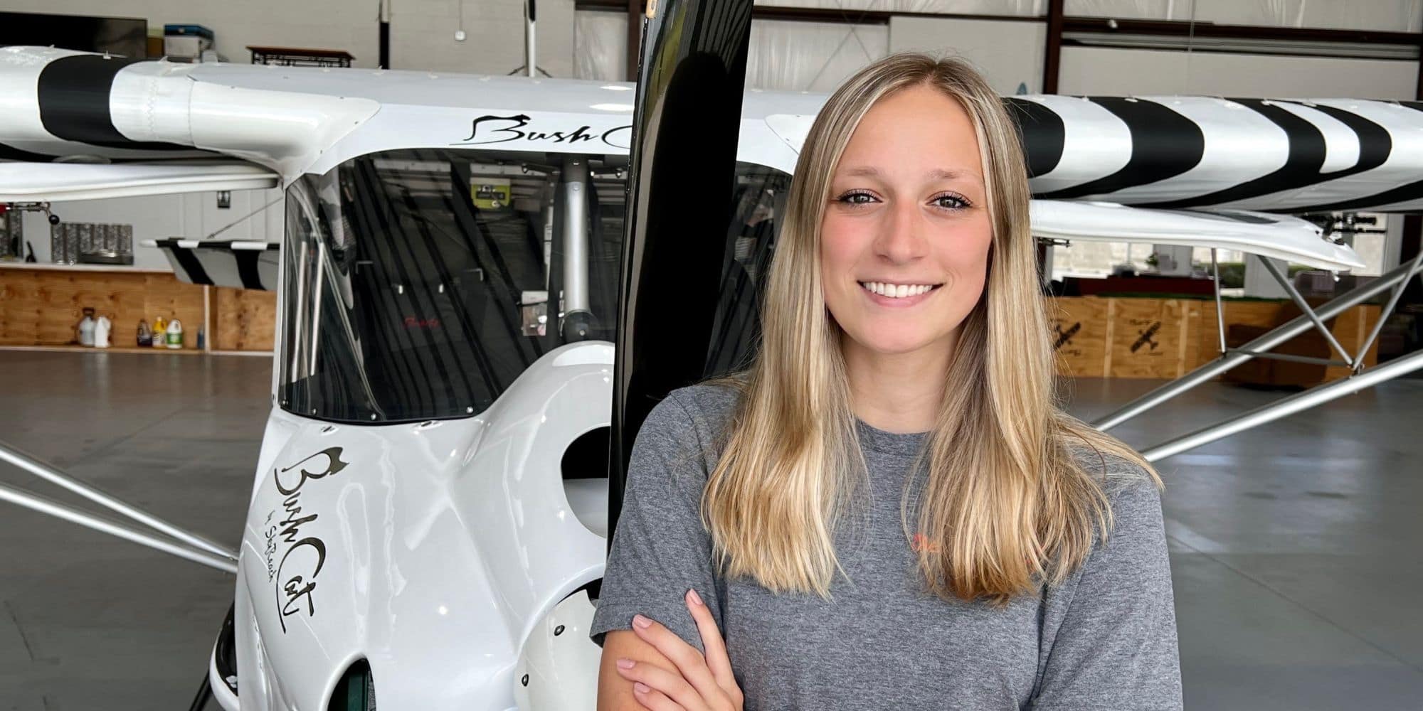 B.S. in Air Traffic Management major Rachel St. Louis is using profits from her jewelry business to build her own custom airplane. (Photo: Rachel St. Louis)