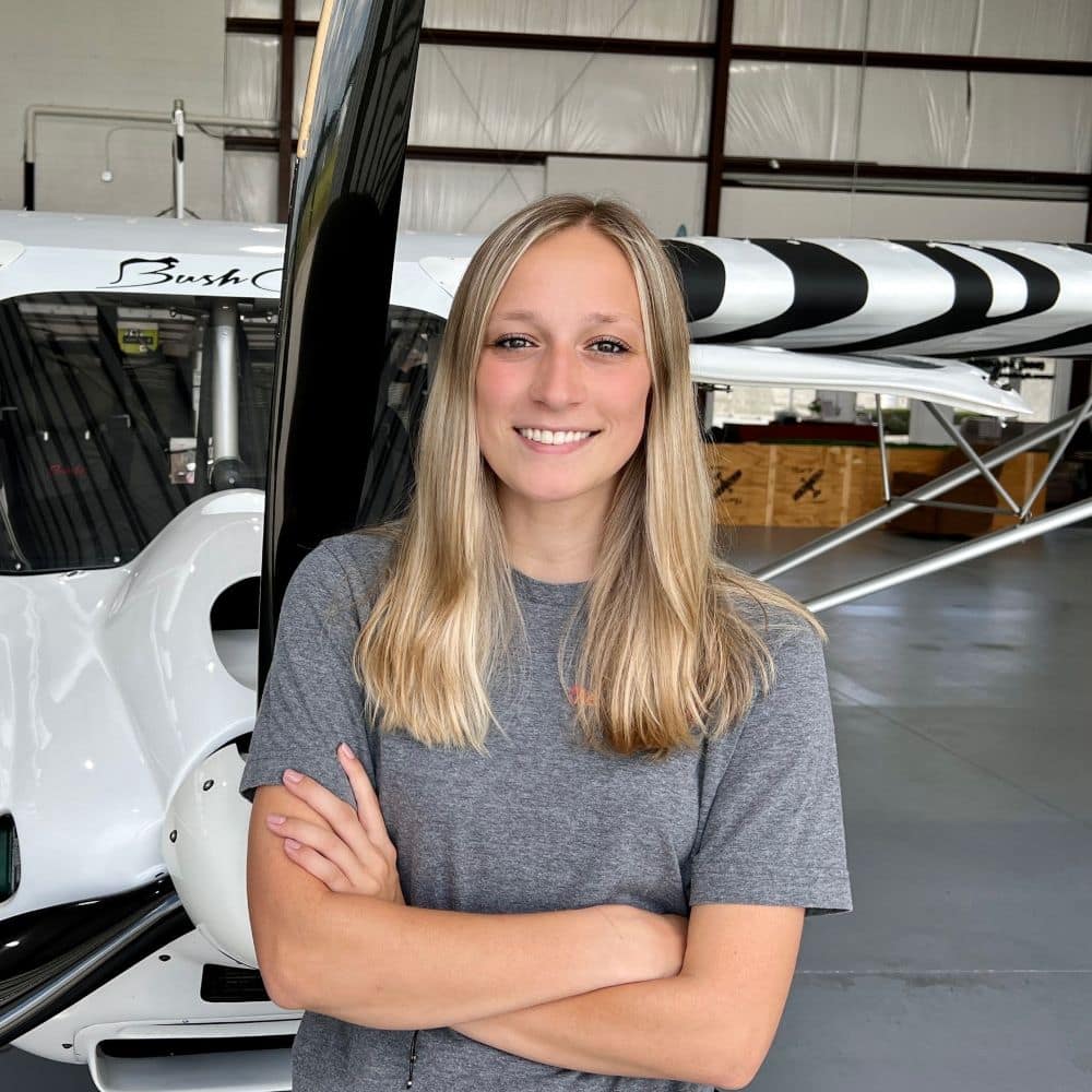 B.S. in Air Traffic Management major Rachel St. Louis is using profits from her jewelry business to build her own custom airplane. (Photo: Rachel St. Louis)