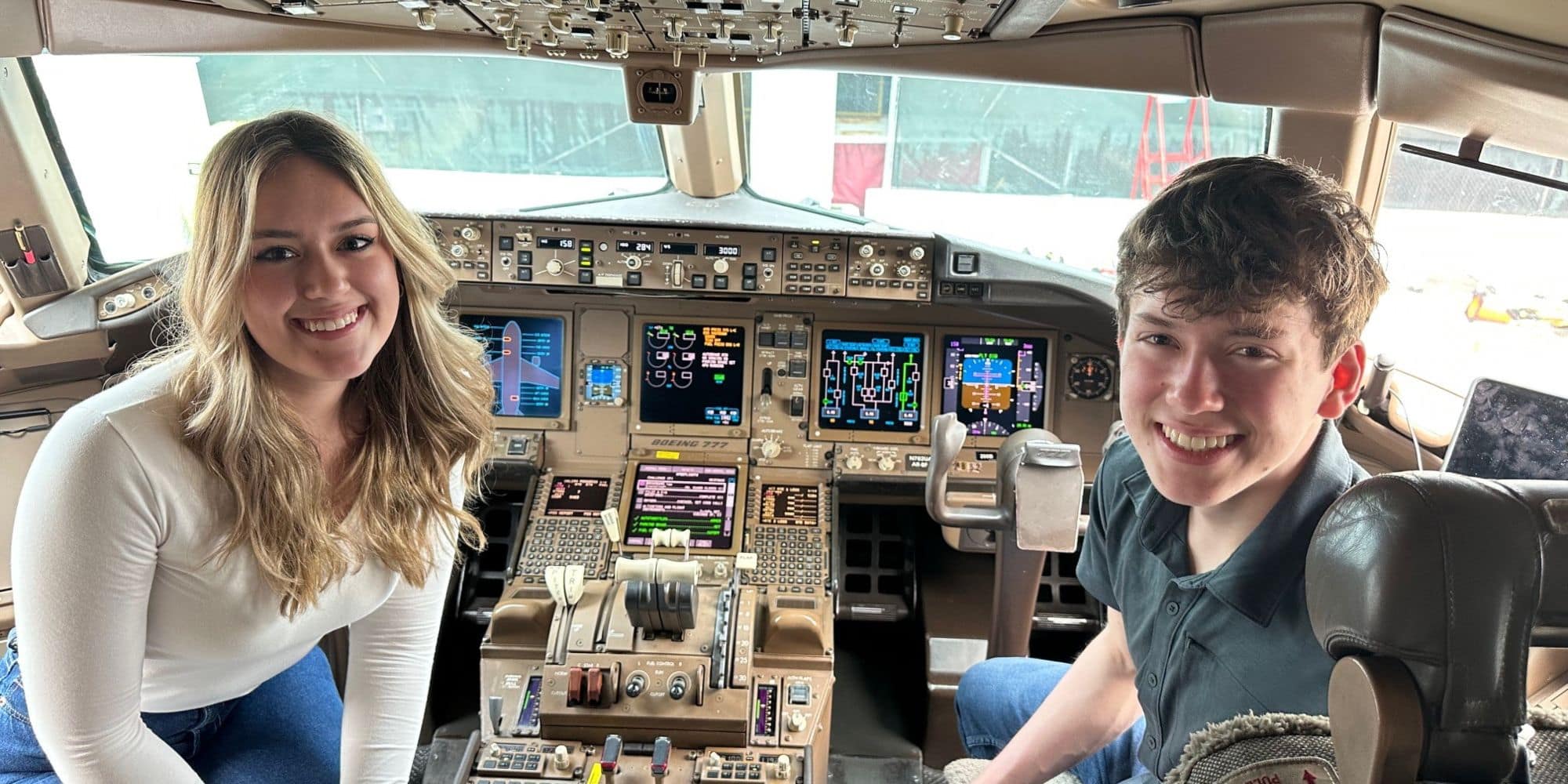 Michelle and Christian Tabor study Aeronautics at Embry-Riddle Aeronautical University.