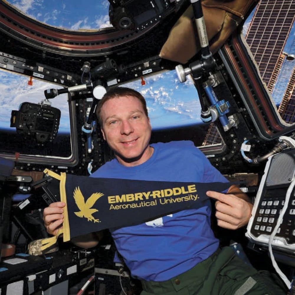 Terry Virts ('97) earned his M.S. in Aeronautics degree at Embry-Riddle before becoming a test pilot for the Air Force and setting his sights on the stars. (Photo: Terry Virts)