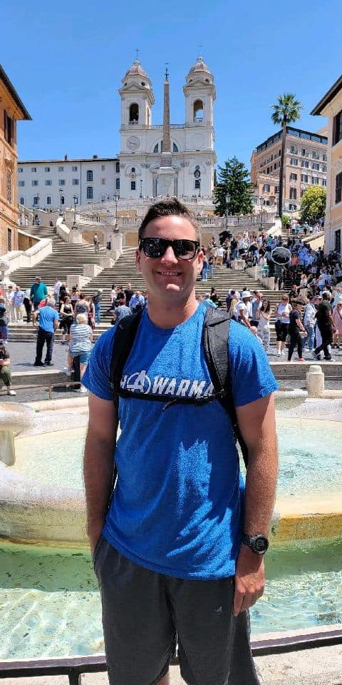 B.S. in Aerospace Engineering major Tanner Whitney, shown here at the Spanish Steps during a visit to Rome, chose Embry-Riddle due to its reputation as a premier Aerospace Engineering program in the country.
