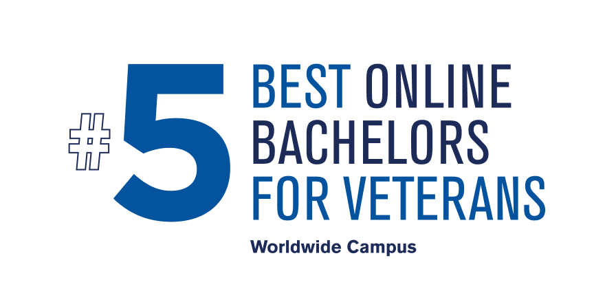 Number 5 in Online Bachelor's for Veterans (Worldwide Campus)