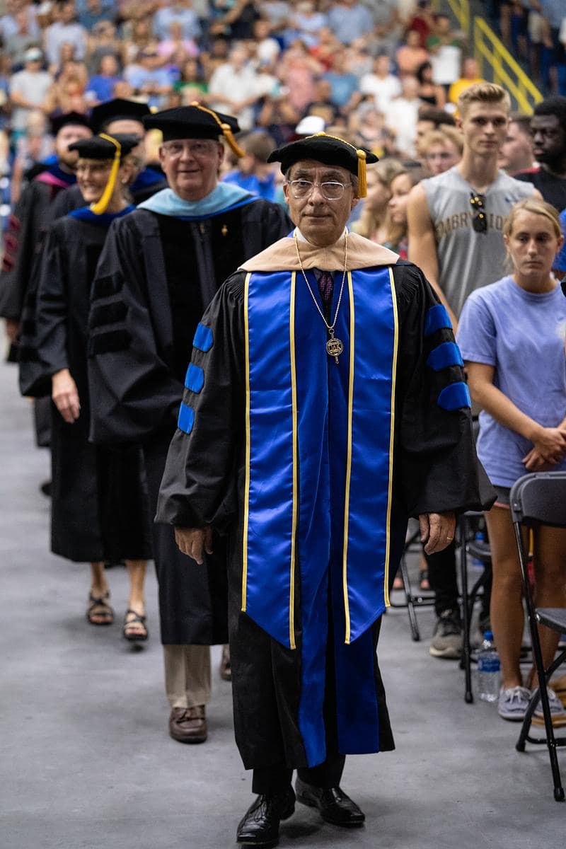 Zarb at commencement.