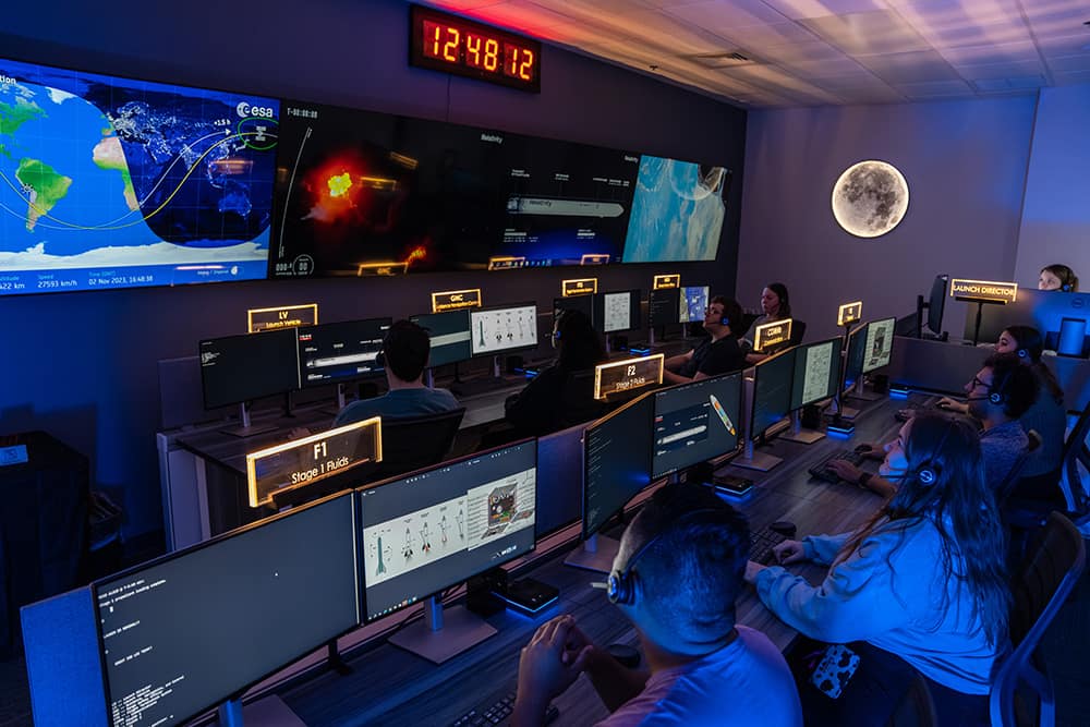 Satellite Mission Control Room 