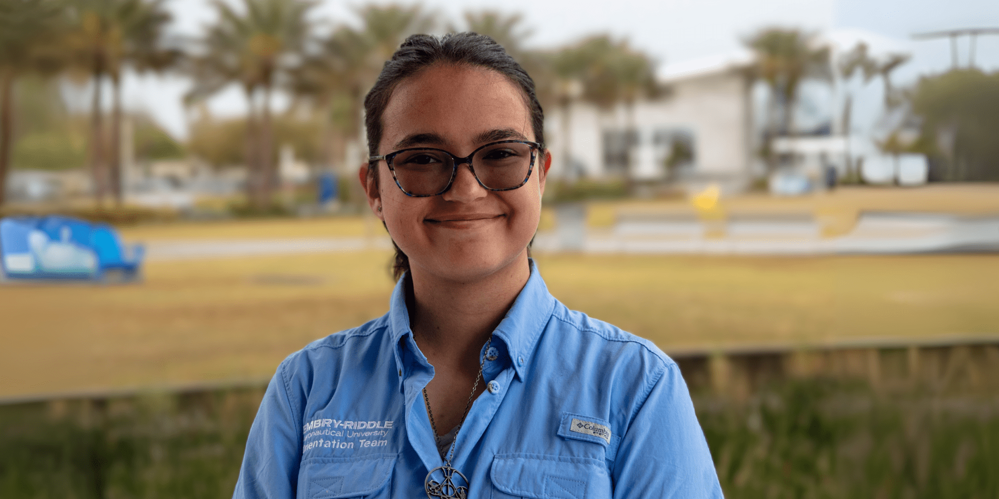 Anjelysa Oleszwski is following in the footsteps of both parents as a future graduate of Embry-Riddle. Although she is still a student, she has already worked for the Federal Aviation Administration as an intern.