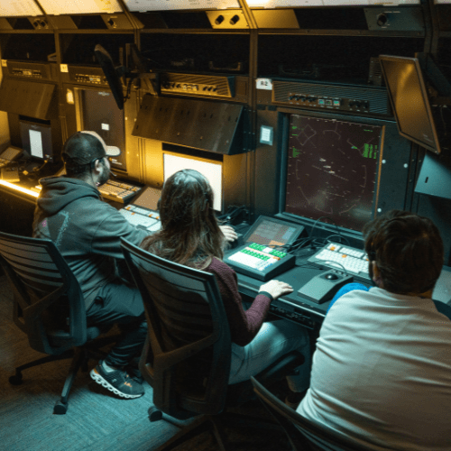 Students in Embry-Riddle's ATC Lab.