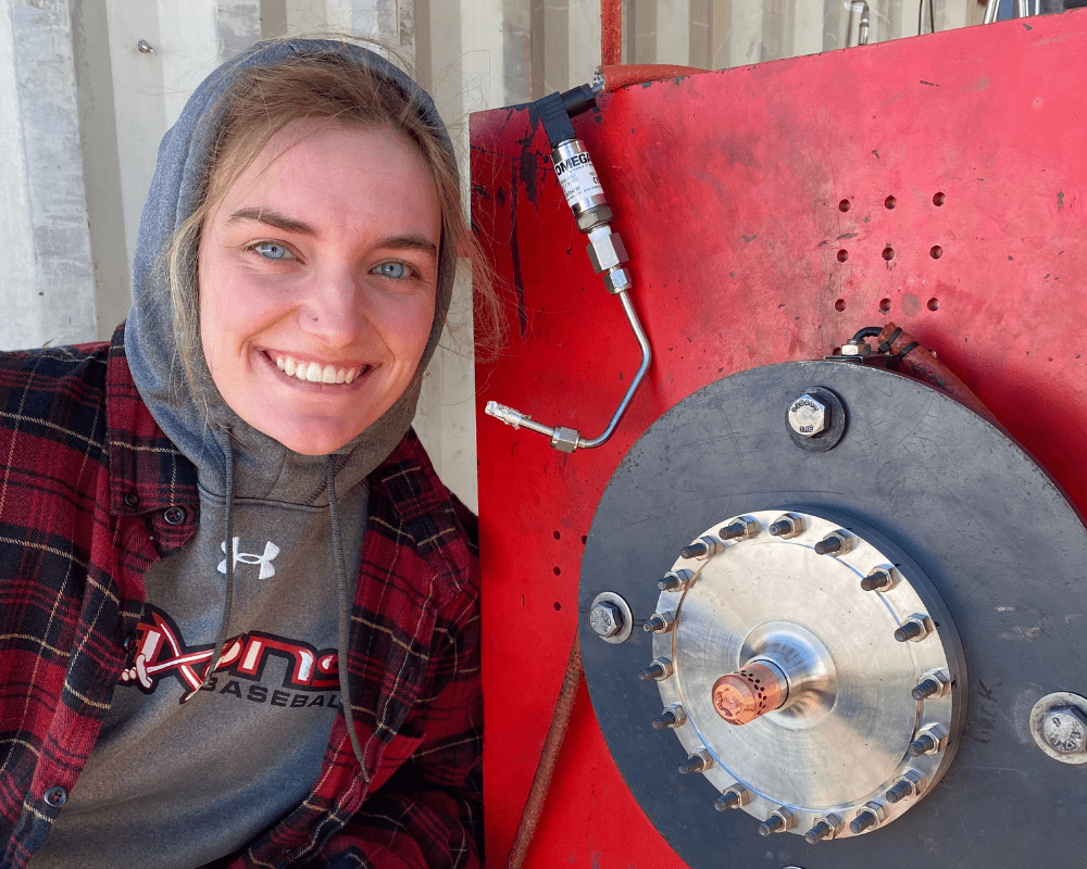 Olivia Wood and engine.