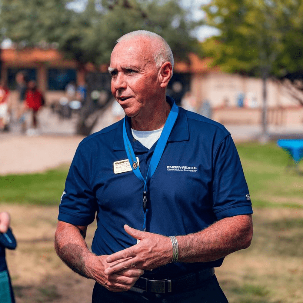 Bill Thompson at a campus event.