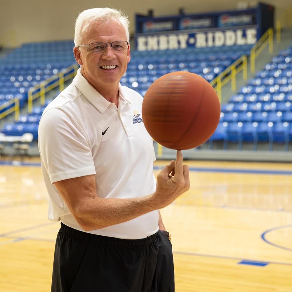 Head Basketball Coach Steve Ridder, Embry-Riddle Aeronautical University's Daytona Beach Campus