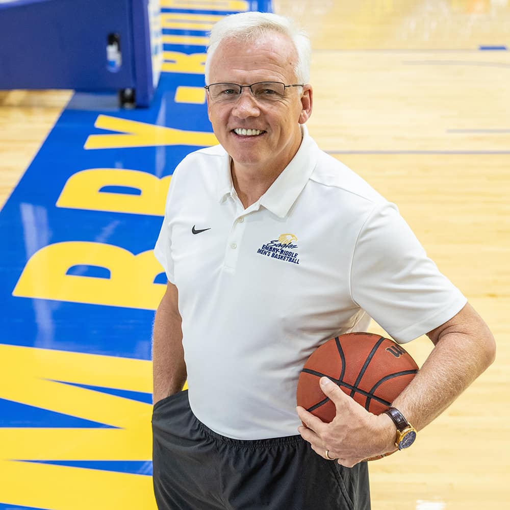 Head Basketball Coach Steve Ridder, Embry-Riddle Aeronautical University's Daytona Beach Campus