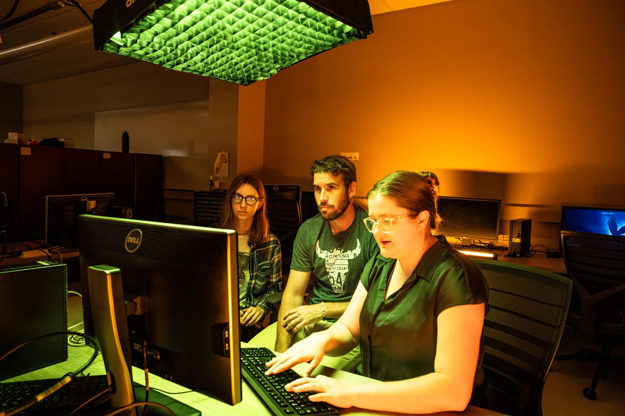 Students working on a laptop