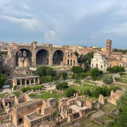 Ruins in an old city