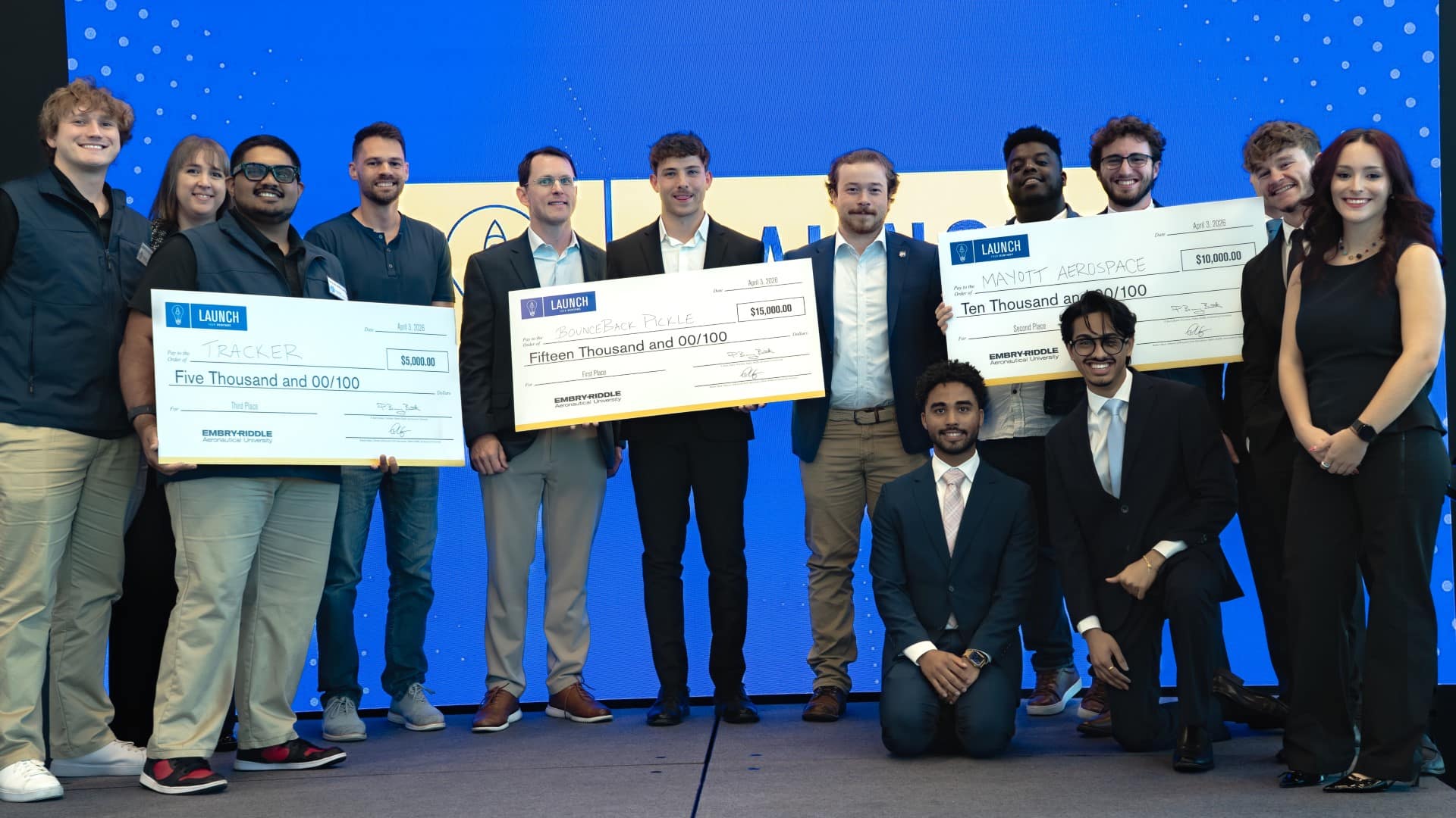Students and judges participate in the Launch your Venture competition