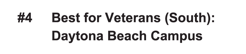 #4 Best for Veterans (South): Daytona Beach Campus