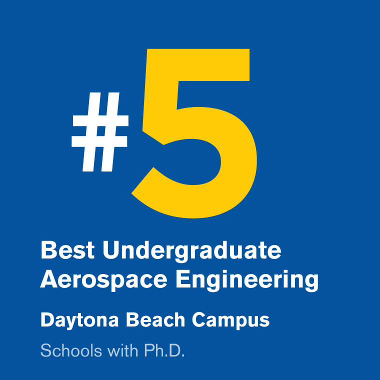 Number 5 Best Undergraduate Aerospace Engineering - Daytona Beach - Schools with Ph.D.