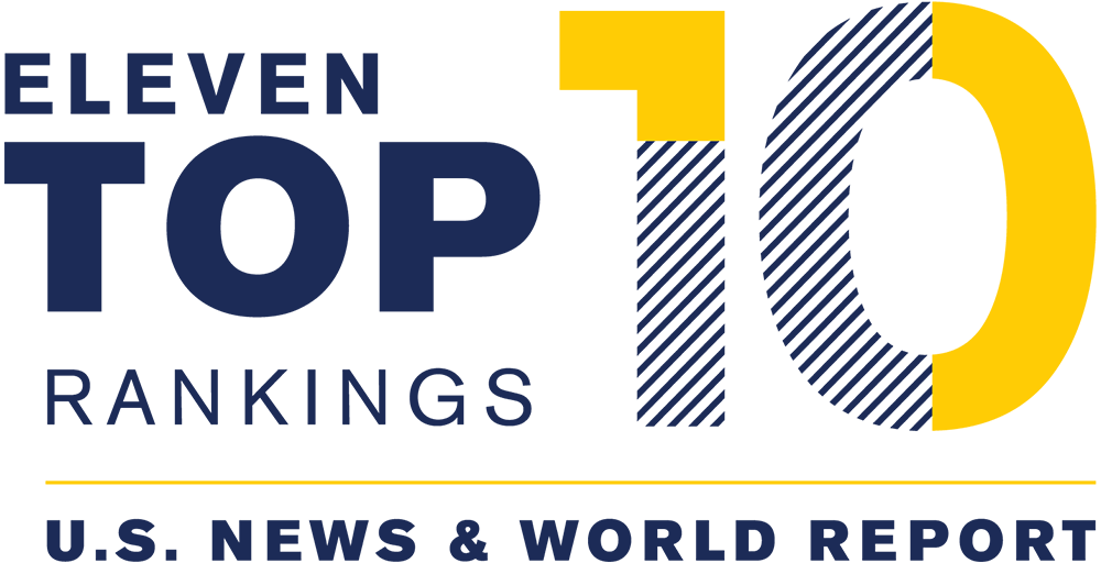 Eleven Top-10 Rankings (U.S. News & World Report)